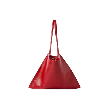 MSGM Logo-debossed Leather Tote Bag