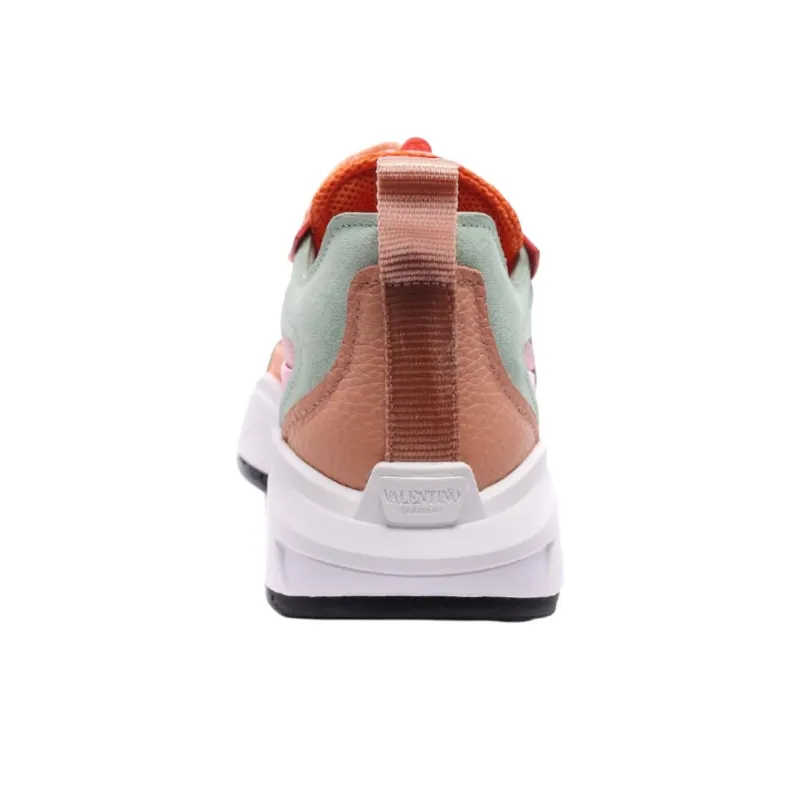 Valentino Low Top Casual Shoes Women's Orange-5