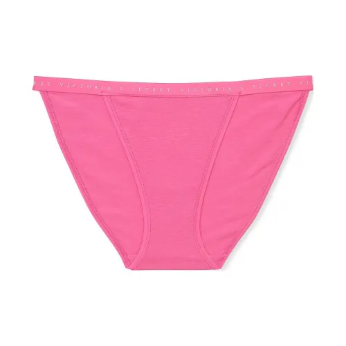 Victoria's Secret Stretch Cotton String Bikini Panty/Pink Underpants Women's 1 Pack Pink