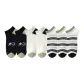 2 Black+2 White Five-Pointed Star+3 Pack Pattern