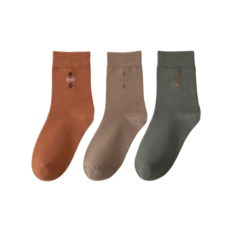 MIIOW Mid Calf Socks Men's 3 Pack-5