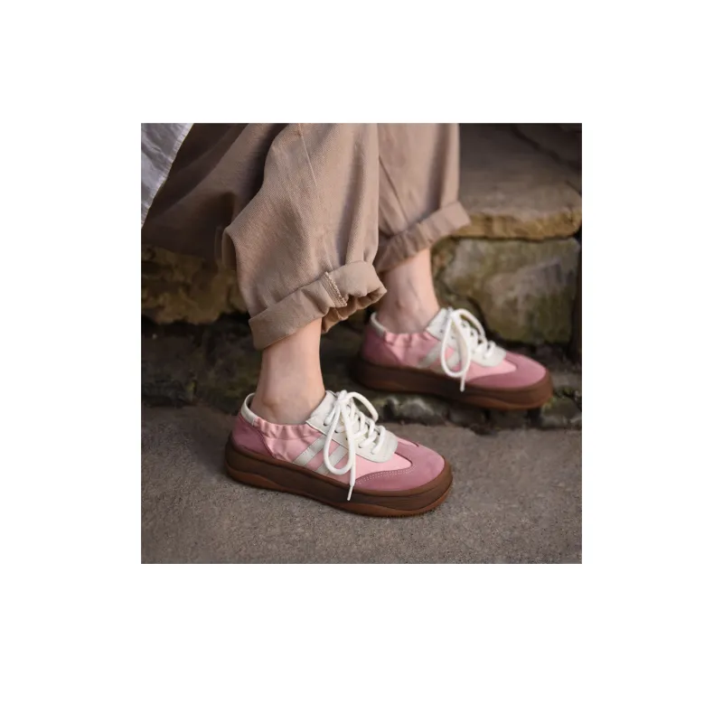 ARTMU Casual Shoes Women's Low Top Pink/Ecru-4