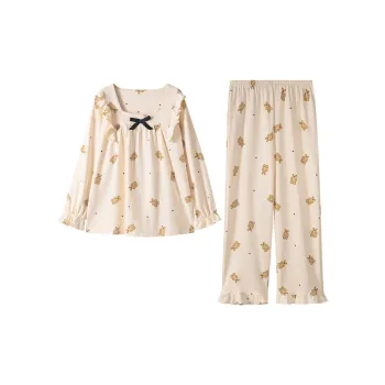 Dream Heart Pajama Set Women's Apricot