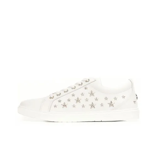 Jimmy Choo Skateboard Shoes Men Low-Top White