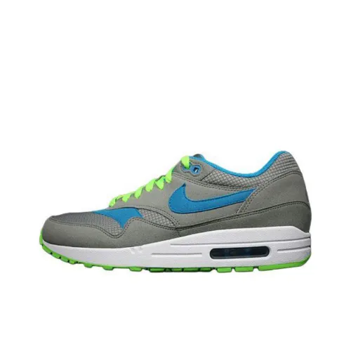 Nike Air Max 1 Running Shoes Unisex Low-Top Gray/Blue/White