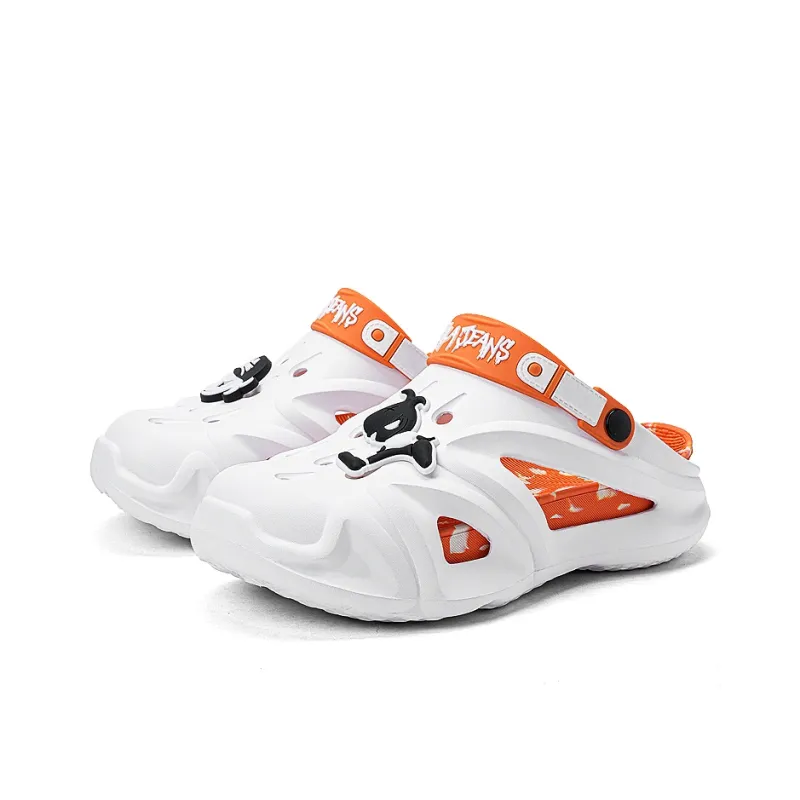 HLA JEANS Beach Sandals Men White, Black-1