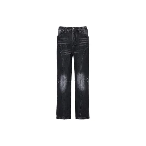 GTRG Jeans Unisex Washed Black