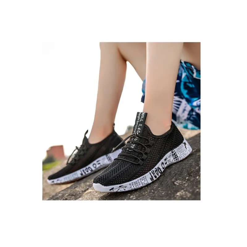 GESENLANG Beach Tennis Shoes Slip Resistant, Breathable, Quick Dry River Trekking Shoes Men's Black-8