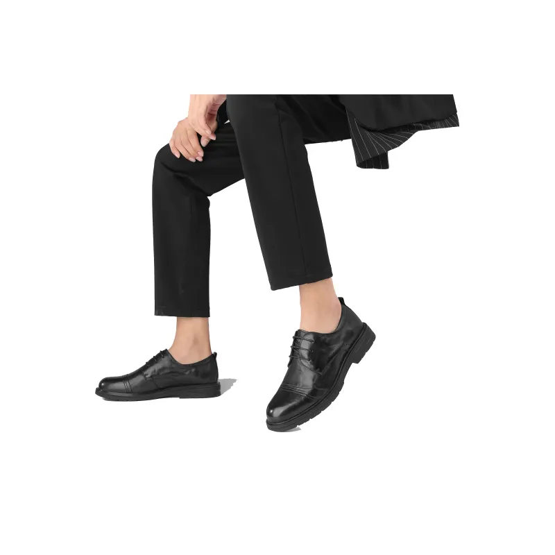 SEPTWOLVES Brock Leather Shoes Dress Shoes Men's Black-7