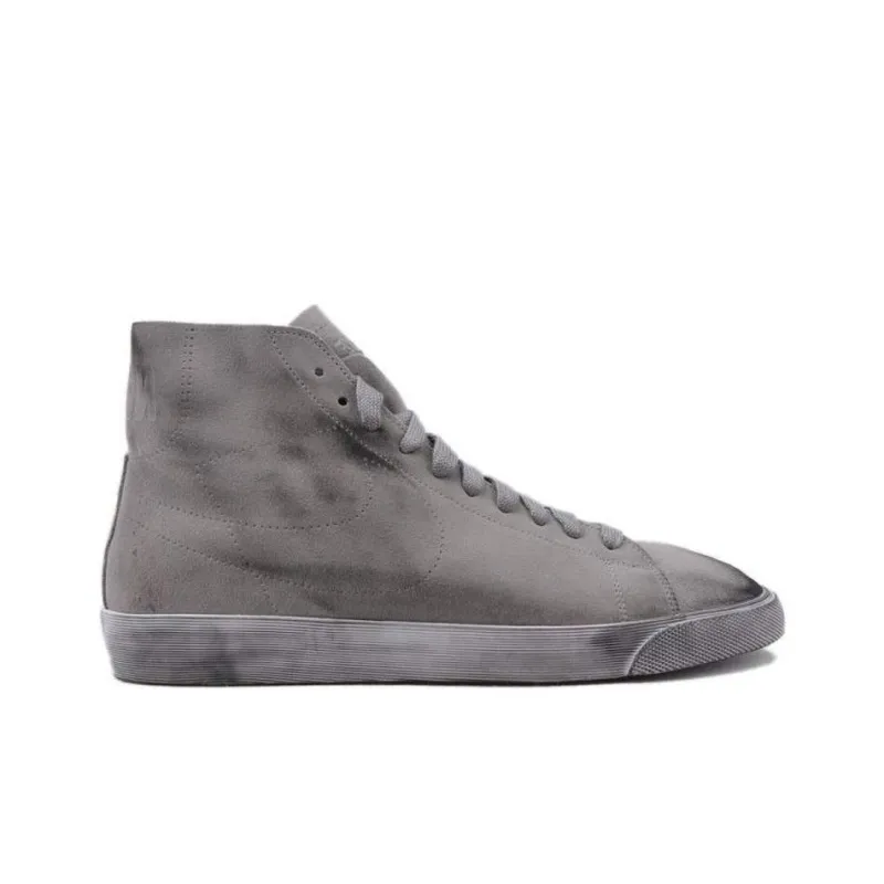 Nike Blazer Mid Anti-Slip Wear-Resistant High-Top Skateboard Shoes Men's Gray-1