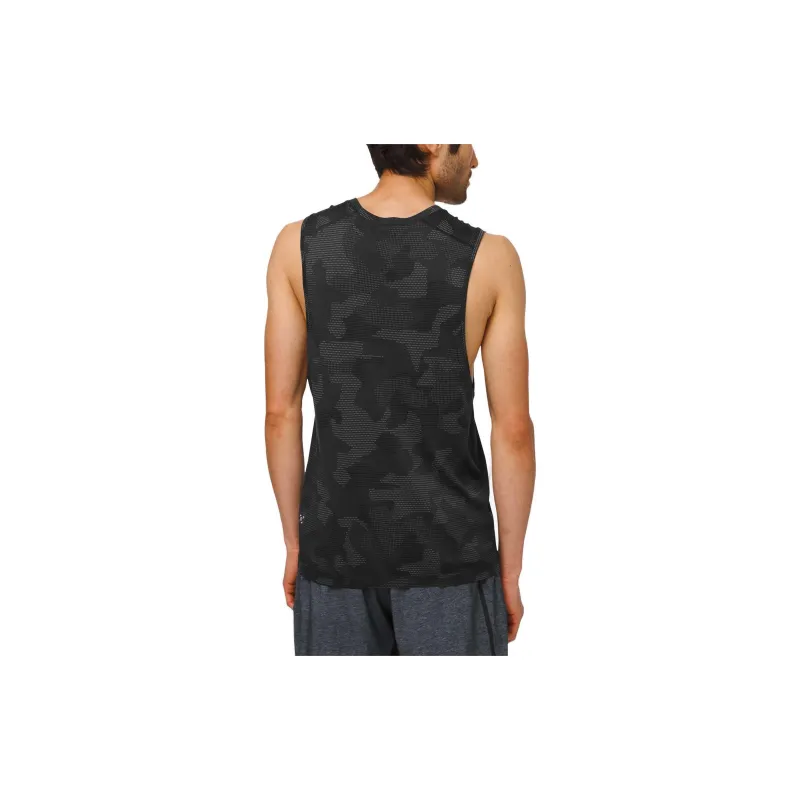 Lululemon Metal Vent Tech Tank Tops Men's Asphalt Grey/Obsidian/Black-1