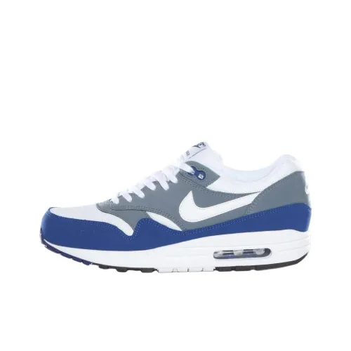 Nike Air Max 1 Casual Shoes Men Low-Top Gray/Blue