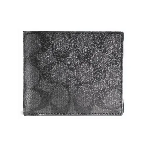 COACH Men 3 IN 1 Wallet Charcoal/Black