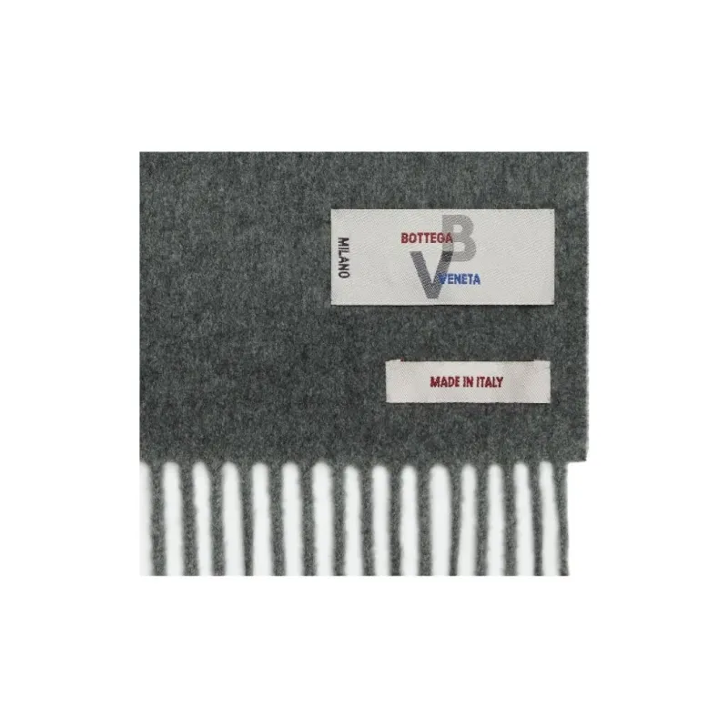 Bottega Veneta Cashmere Knit Scarves Women's Gray-2