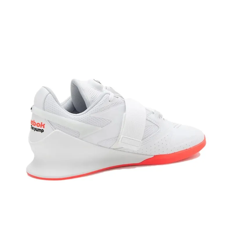 Reebok Legacy Lifter 3 Anti-Slip Wear-Resistant Low-Top Training Shoes Unisex White-3