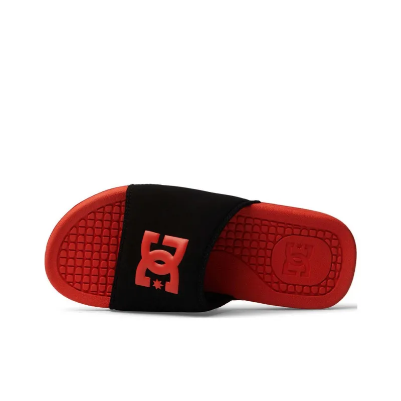 DC Shoes Slide Slippers Men's Black Red-4