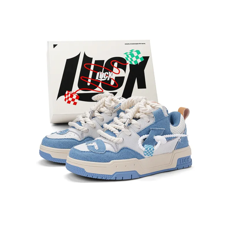 LUCX Lucky Shoes Anti-Slip And Wear-Resistant Height Increasing Low-Top Canvas Shoes Unisex-0