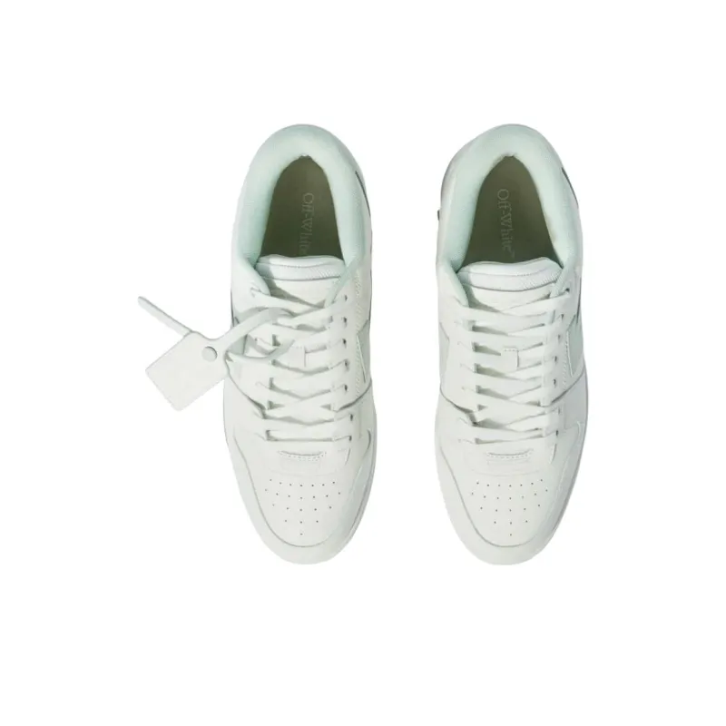 OFF WHITE Out Of Office Ooo Low Tops White Green Mint-4