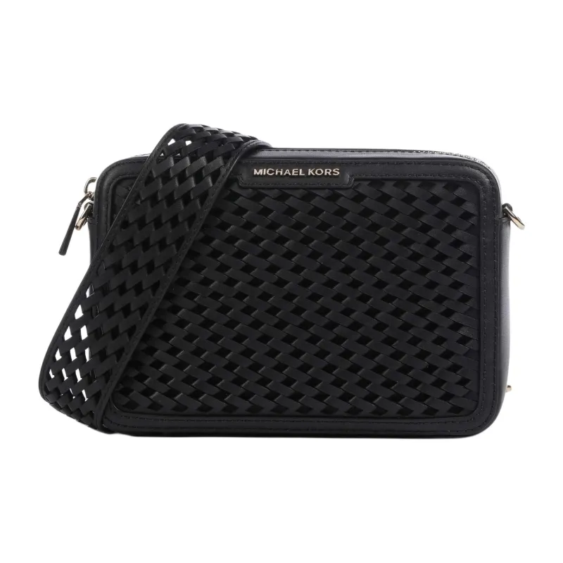 MICHAEL KORS Jet Set Fine Grain Cow Leather Shoulder Bag, Crossbody Bag Women's Black-0