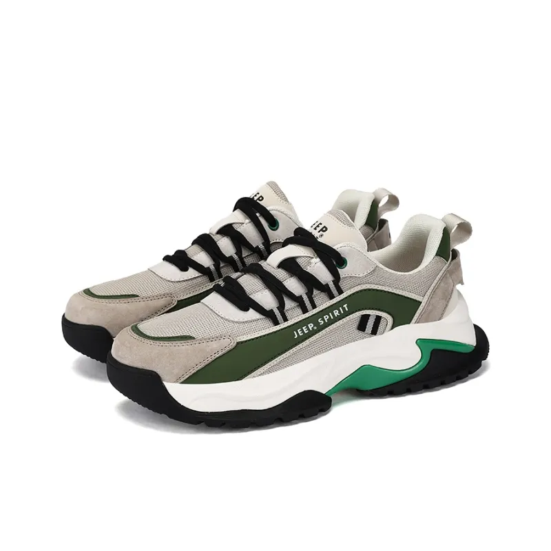 JEEP SPIRIT Anti-Slip And Wear-Resistant Breathable Low-Top Casual Shoes Men's-107