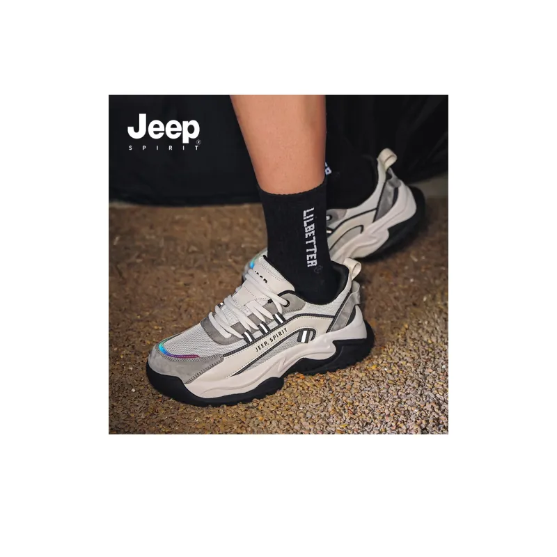 JEEP SPIRIT Anti-Slip And Wear-Resistant Breathable Low-Top Casual Shoes Men's-77