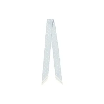 GIVENCHY Silk Silk Scarves Women's Blue