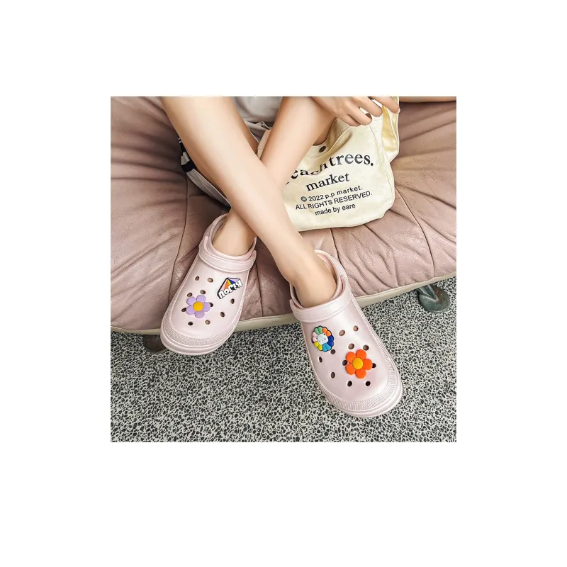 OUBT Sweet Style Closed Toe Half Slippers Fashion Beach Clogs Women's-9