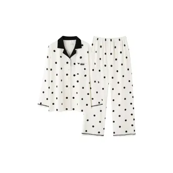 Qiao Ni Tong Pajama Set Women's Apricot