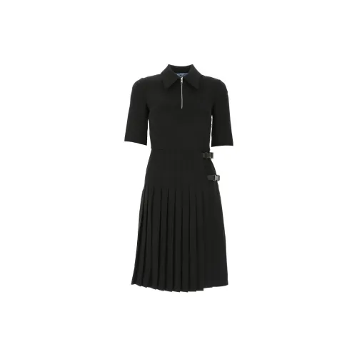 PRADA Short-Sleeved Dresses Women's Black