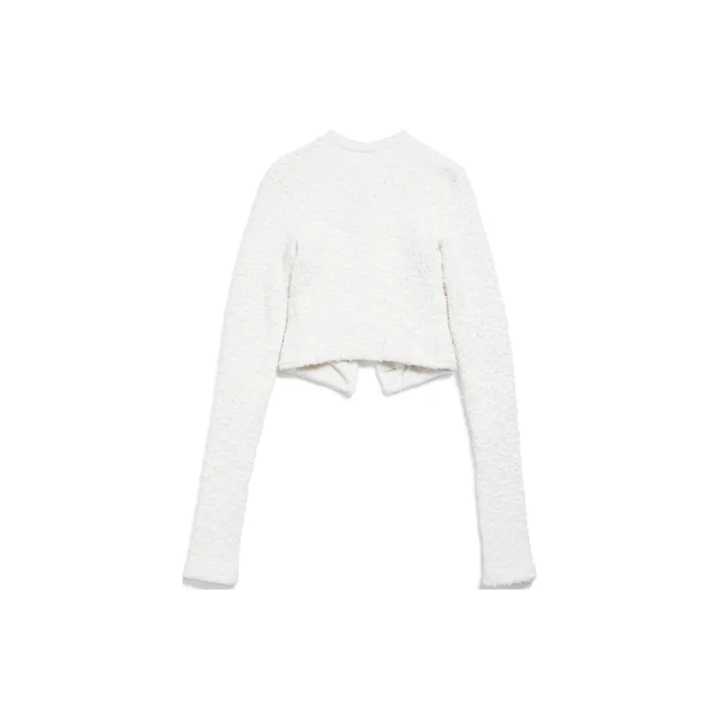 Balenciaga Tweed Cropped Cardigan-1