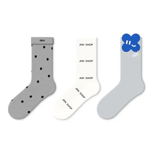 JKN Mid Calf Socks Unisex Combo Set