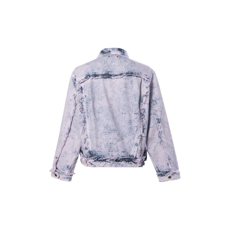 LOUIS VUITTON SS23 Denim Jacket Men's Light Purple-1