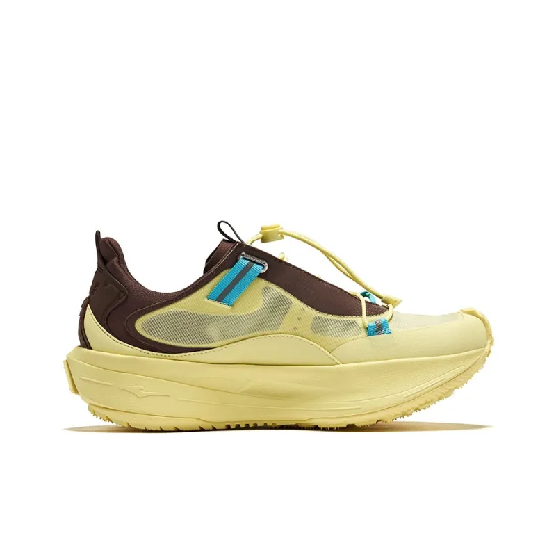 Erke Mountain Realm Breathable Slip-Resistant Low-Top Casual Shoes Men's Ice Sand Yellow Coffee-1