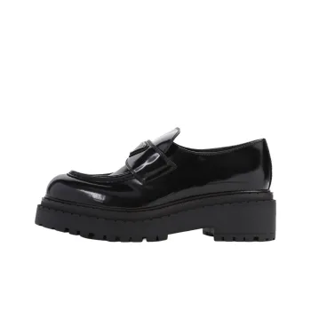 PRADA Chocolate Loafers Women's Black
