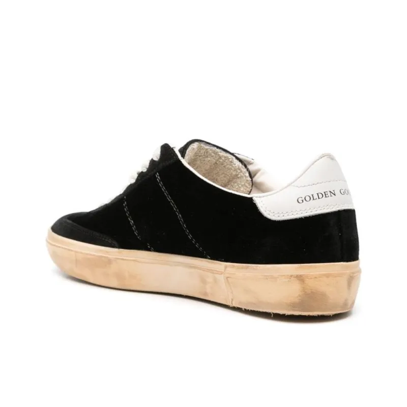 Golden Goose Soul-Star Velvet Sneakers-4