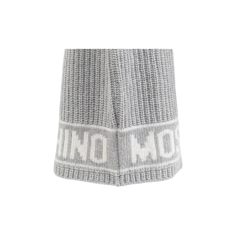 MOSCHINO Logo-intarsia Knit Balaclava-2
