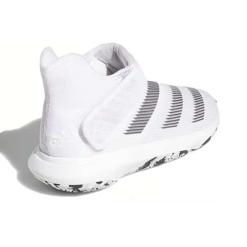 Adidas Harden B/E 3 Wear-Resistant Low-Top Vintage Basketball Shoes Men's White-3