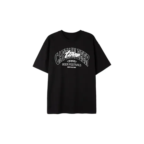 Captainbeer T-Shirts Unisex Black