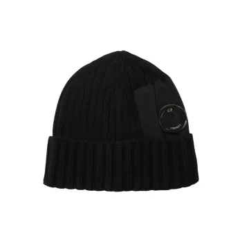 C.P.Company Merino Wool Beanies Unisex Black