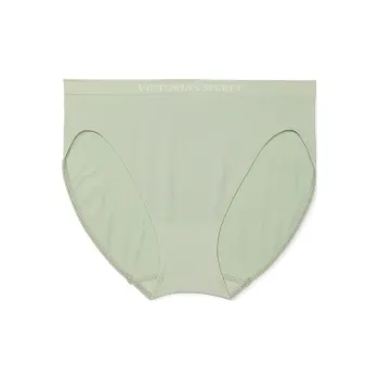 Victoria's Secret Seamless Seamless High-Leg Brief Panty / Soft Green Underpants Women's 1 Pack Green