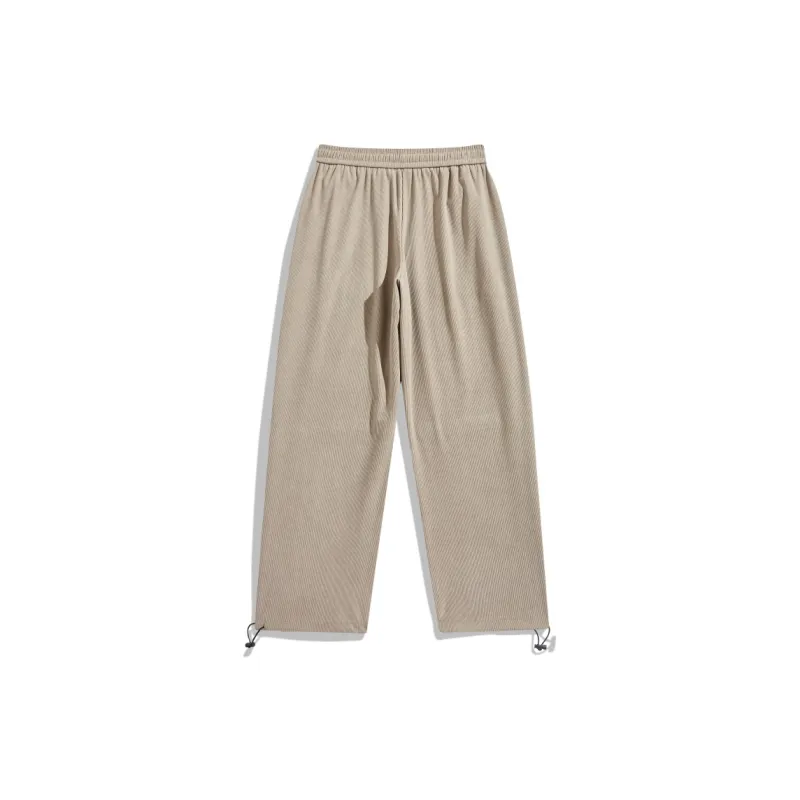 DEERWAY Casual Pants Unisex Black Red-13