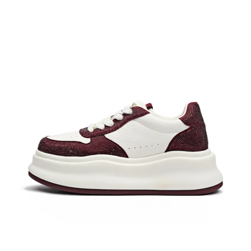 CENTRAL&KITTY Lightweight Height Increasing Low-Top Skateboard Shoes Women's-0