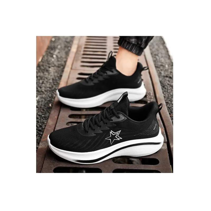 Binary Low Top Running Shoes Men's Black-7