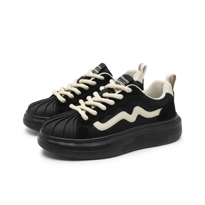 Meiretu Slip Resistant, Balance, Lightweight Low Top Skateboard Shoes Men's-2