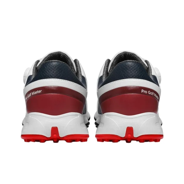 PGM Anti Slip Wear Resistant Low Top Golf Shoes Men's White-5