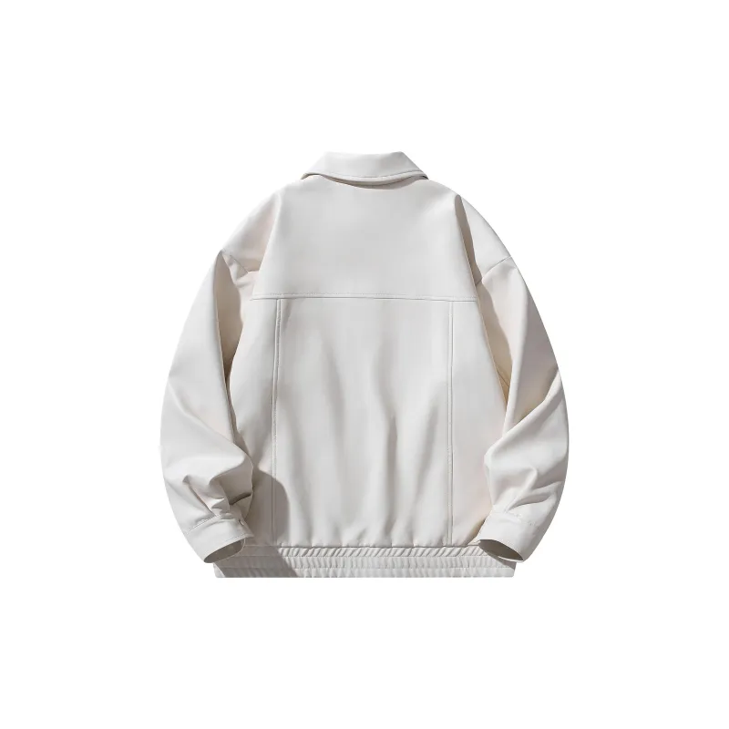 Qnxeey Leather Jackets Unisex-4