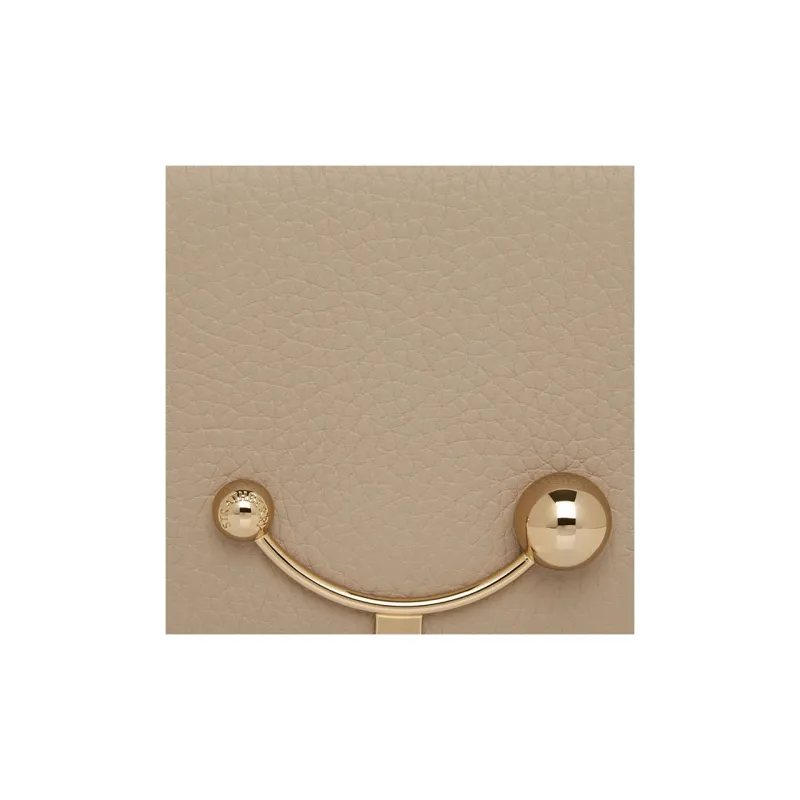 Strathberry Calfskin Wallet Regular Women's Mushroom Color-4
