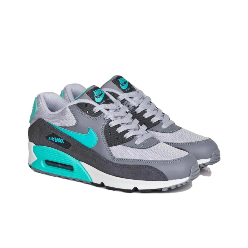 Nike Air Max 90 Slip Resistant Low Top Casual Running Shoes Men's Gray-3