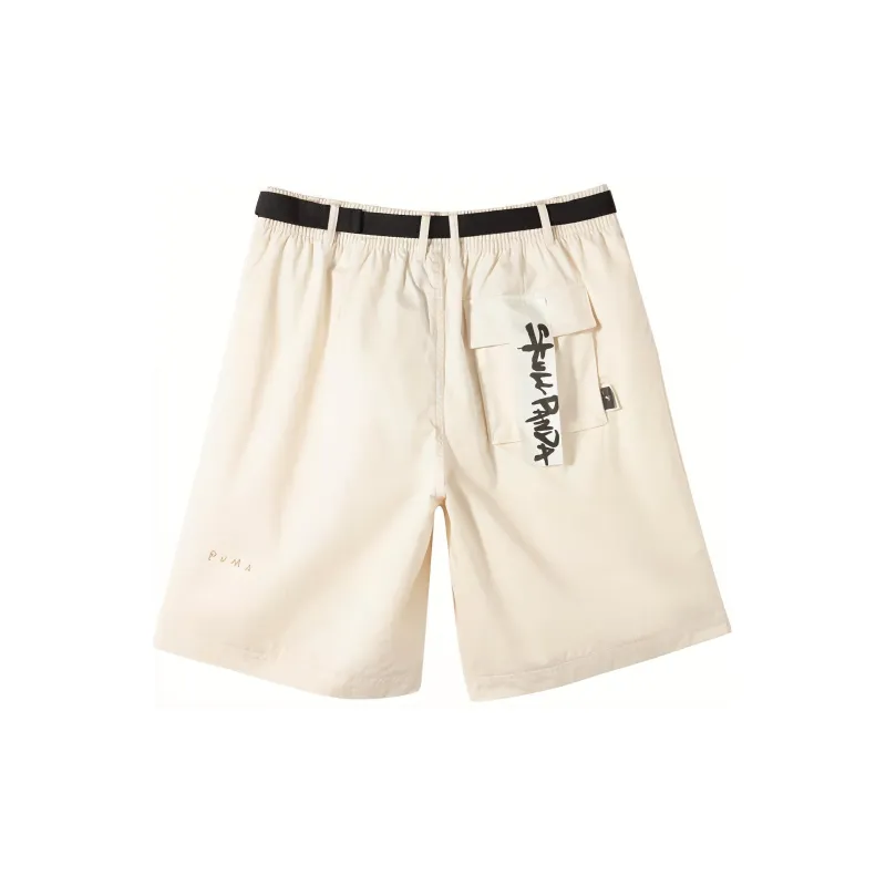 PUMA x POP MART Casual Shorts Men's Pure White-1