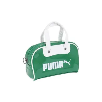 PUMA Grip Synthetic Leather Boston Bag Handbag Mini Unisex Green